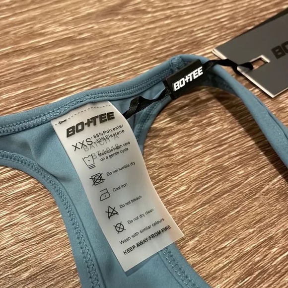 Bo+Tee Slate Blue Work Out Top - Picture 6 of 6